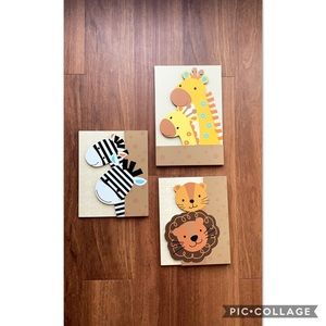 Lambs & Ivy wall decor 🦒🦁🦓